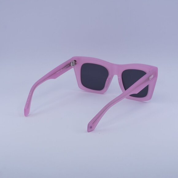 Off-White OERI13Y SELMA 3007 Sunglasses Pink Square Frame, Dark Grey Lenses main image 10